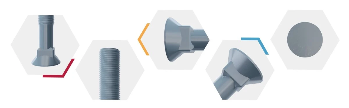 Countersunk Carriage Bolts DIN 605-detail