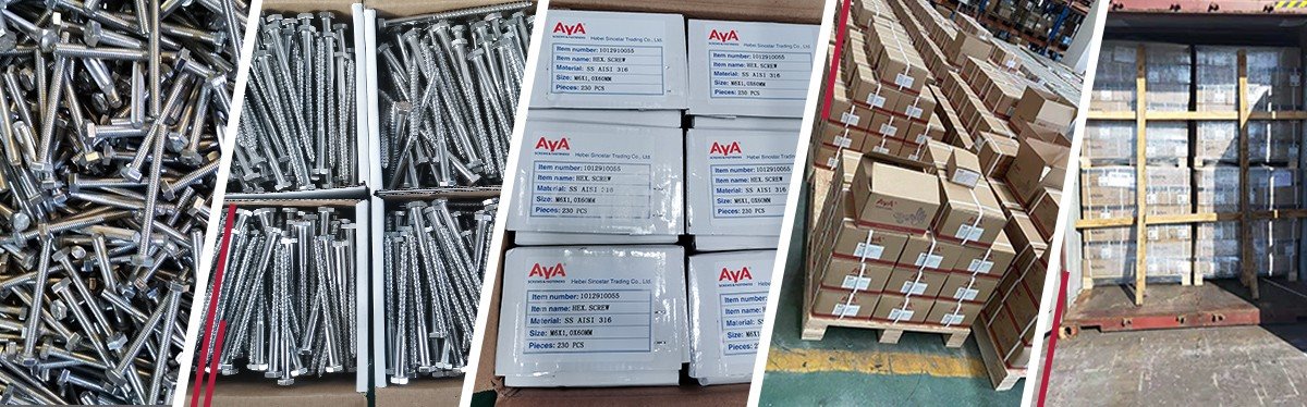 Countersunk Carriage Bolts DIN 605-package